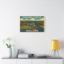 Load image into Gallery viewer, Ashford Castle, Ireland - Vintage Poster Canvas Print
