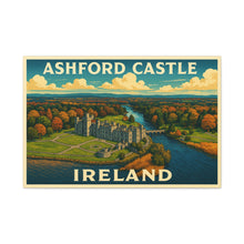 Load image into Gallery viewer, Ashford Castle, Ireland - Vintage Poster Canvas Print