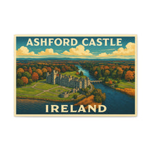 Load image into Gallery viewer, Ashford Castle, Ireland - Vintage Poster Canvas Print