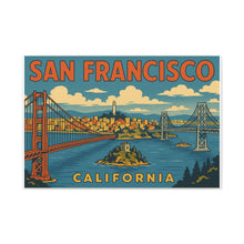Load image into Gallery viewer, San Francisco Wall Art - Vintage Poster Canvas Print