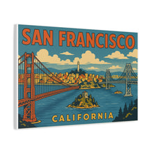 Load image into Gallery viewer, San Francisco Wall Art - Vintage Poster Canvas Print