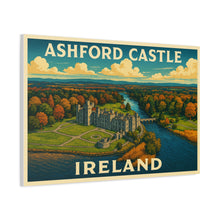 Load image into Gallery viewer, Ashford Castle, Ireland - Vintage Poster Canvas Print