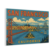 Load image into Gallery viewer, San Francisco Wall Art - Vintage Poster Canvas Print