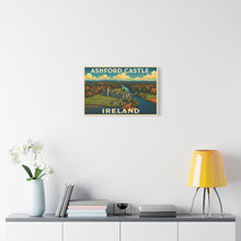 Load image into Gallery viewer, Ashford Castle, Ireland  - Vintage Poster Canvas Print
