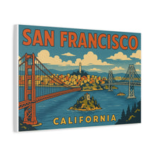 Load image into Gallery viewer, San Francisco Wall Art - Vintage Poster Canvas Print
