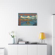 Load image into Gallery viewer, San Francisco Wall Art - Vintage Poster Canvas Print
