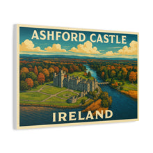 Load image into Gallery viewer, Ashford Castle, Ireland  - Vintage Poster Canvas Print
