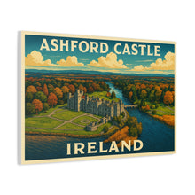Load image into Gallery viewer, Ashford Castle, Ireland  - Vintage Poster Canvas Print
