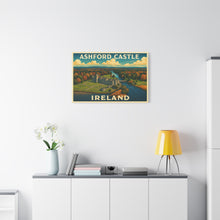Load image into Gallery viewer, Ashford Castle, Ireland  - Vintage Poster Canvas Print
