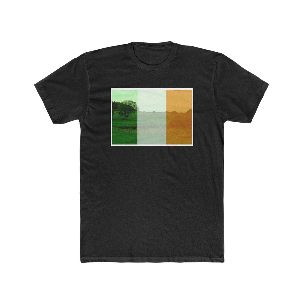 Ireland Flag - Hills Visible Underneath